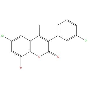 8-Bromo-6-chloro-3(3'-chlorophenyl)-4-methylcoumarin