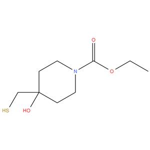 Tert-butyl 4-hydroxy-4-(mercaptomethyl)piperidine-1- carboxylate