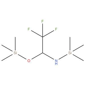 1,1,1 - trimethyl - N- ( 2,2,2 - trifluoro - 1 - ( ( trimethylsilyl ) oxy ) ethyl ) silanamine