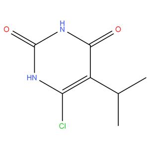 6 - chloro - 5 - isopropylpyrimidine - 2,4 ( 1H , 3H ) -dione