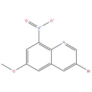 3-Bromo-6-methoxy-8-nitro quinoline
