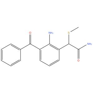 2-amino-3-benzoyl-α-(methylthio)phenylacetamide