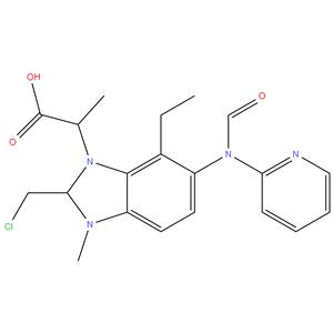 ethyl 3-[[2- (chloromethyl)-1-methylbenzimidazole-5- carbonyl]-pyridin-2-ylamino]propanoate