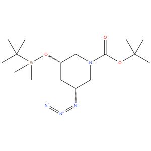 (3R,5S)-tert-butyl 3-azido-5-((tert-butyldimethylsilyl)oxy)piperidine-1-carboxylate