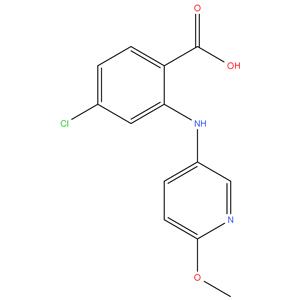 4-Chloro-2-(6-methoxy-3-pyridinylamino)-benzoic acid