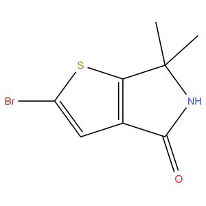 2 - bromo - 6,6 - dimethyl - 5,6 - dihydro - 4H - thieno [ 2,3 - c ] pyrrol - 4 - one