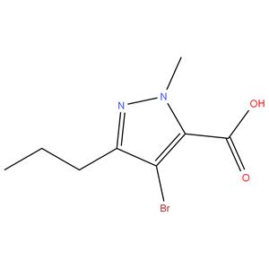 4-bromo-1-methyl-3–propyl pyrazole-5-carboxylic acid