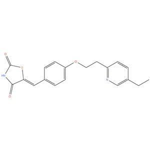 (Z)-5-{4-[2-(5-Ethylpyridin-2-yl)ethoxy]benzylidene}-1,3-thiazolidine-2,4-dione