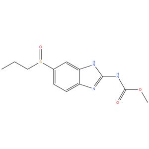 Methyl N-[5-propylsulfinyl)-1H-benzo[d]imidazol-2- ylcarbamate; (Albendazole-sulfoxide )