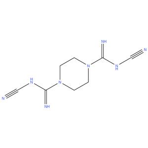 N1,N4-dicyanopiperazine-1,4-bis(carboximidamide)