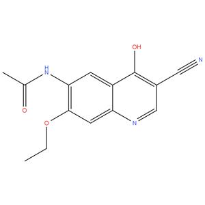 3-cyano-7-ethoxy-4-hydroxy-6-N-acetylquinoline