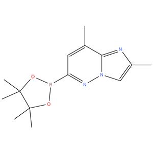 2,8-Dimethyl-6-(4,4,5,5-tetramethyl-1,3,2-
dioxaborolan-2-yl)imidazo[1,2-b]pyridazine
