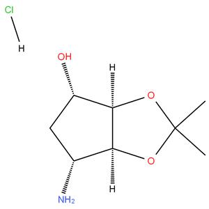 (3aR,4S,6R,6aS)-6-Amino-2,2-dimethyltetrahydro-cyclopenta[1,3]dioxol-4-ol hydrochloride