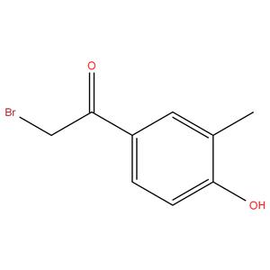 2 - bromo - 1- ( 4 - hydroxy - 3
methylphenyl ) ethanone