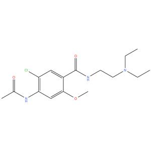 4 - acetamido - 5 - chloro - N- ( 2- ( diethylamino ) ethyl ) -2 - methoxybenzamide