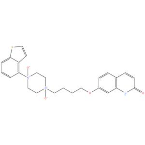 Brexpiprazole Di-N-Oxide
1-(Benzo[b]thiophen-4-yl)-4-(4-((2-oxo-l,2-dihydroquinolin-7- yl)oxy)butyl) piperazine 1,4-dioxide