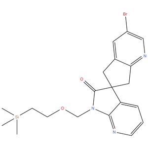 3-bromo-1'-{[2-(trimethylsilyl)ethoxy]methyl}-5,7-dihydrospiro[cyclopenta[b]pyridine-6,3'-pyrrolo[2,3-b]pyridin]-2’(1 'H)-one