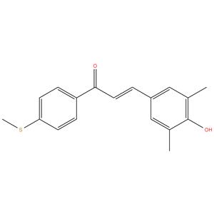 (2E)-3-(4-hydroxy-3,5-dimethylphenyl)-1-[4-(methylthio)phenyl]-2-Propen-1-one