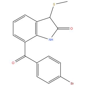 7-(4-Bromobenzoyl)-3-(methylthio)indolin-2-one